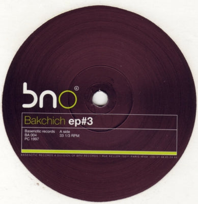 DIMITRI FROM PARIS / BRADOCK / ARK / PRASSAY / MELODIES MAKER'S - Bakchich EP#3