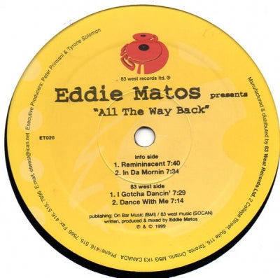 EDDIE MATOS - All The Way Back