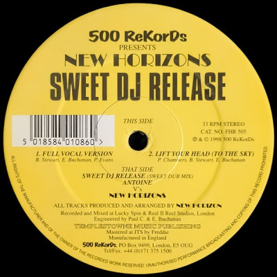 NEW HORIZONS - Sweet DJ Release