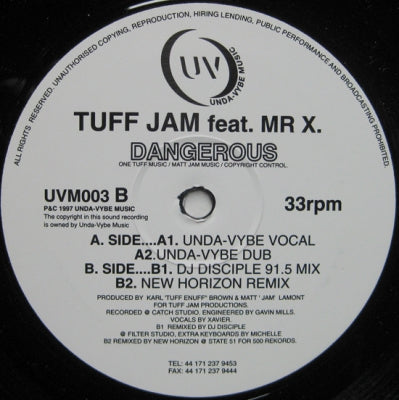 TUFF JAM FEAT. MR. X - Dangerous