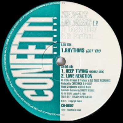 D. DASTARDLEY & P. PERFECT - The Beats And Breaks E.P.