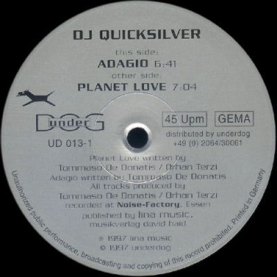 DJ QUICKSILVER - Planet Love / Adagio