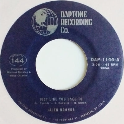 JALEN NGONDA - Just Like You Used To / What A Difference She Made