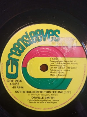 ORVILLE SMITH - Gotta Hold On To This Feeling / Reggae Version