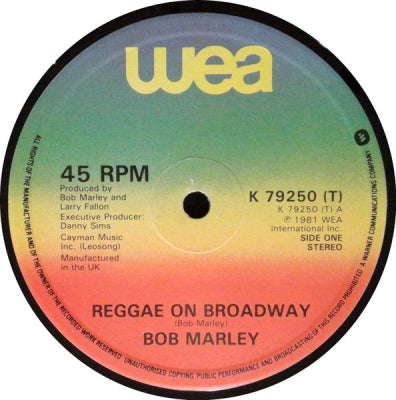BOB MARLEY - Reggae On Broadway