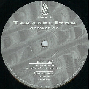 TAKAAKI ITOH - Answer EP