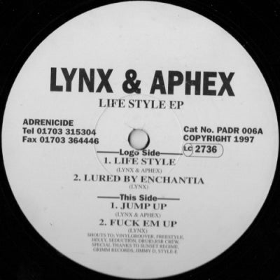 LYNX & APHEX - Life Style EP