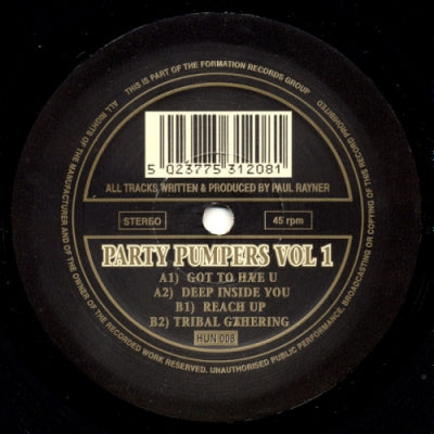 PAUL RAYNER - Party Pumpers Vol 1