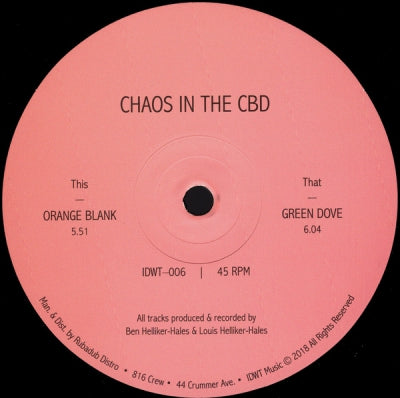 CHAOS IN THE CBD - Orange Blank / Green Dove