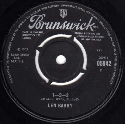 LEN BARRY - 1-2-3