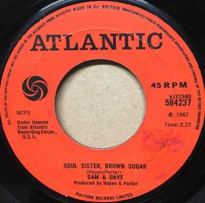 SAM & DAVE - Soul Sister, Brown Sugar