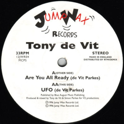 TONY DE VIT - Are You All Ready / UFO