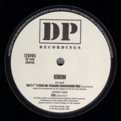 KARIM - Don't F**k With Me  / Fist