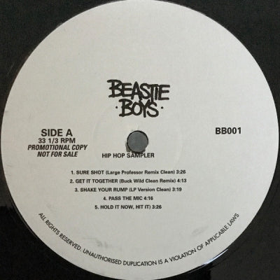 BEASTIE BOYS - Hip Hop Sampler