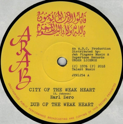 EARL ZERO - City Of The Weak Heart / Please Officer