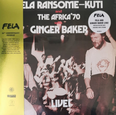 FELA RANSOME KUTI AND THE AFRICA '70 WITH GINGER BAKER - Live! – Vinyl ...
