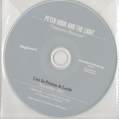 PETER HOOK AND THE LIGHT - Unknown Pleasures (Live In Preston & Leeds November 2012)