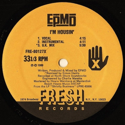 EPMD - I'm Housin' / Get Off The Bandwagon