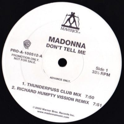 MADONNA - Don't Tell Me