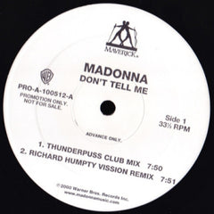 MADONNA - Don't Tell Me