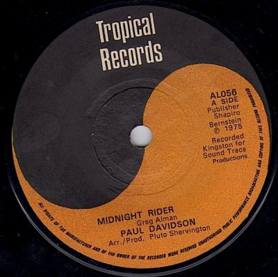 PAUL DAVIDSON / THE ORGANIZATION - Midnight Rider / Organized Version