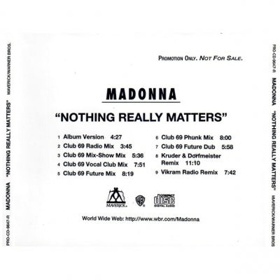 MADONNA - Nothing Really Matters