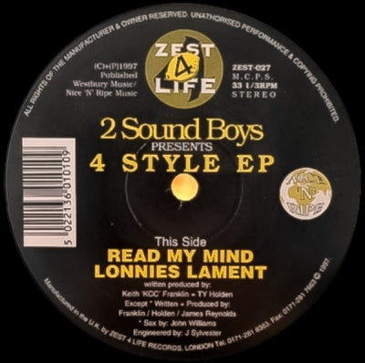 2 SOUND BOYS - 4 Style EP
