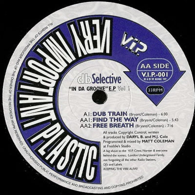 DB SELECTIVE - In Da Groove E.P Vol 1