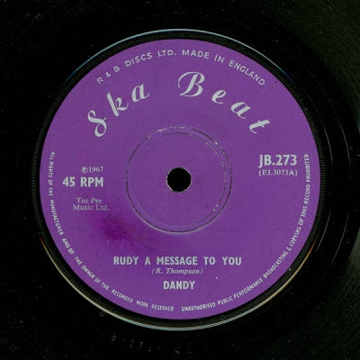 DANDY (DANDY LIVINGSTONE) & DANDY AND HIS GROUP - Rudy A Message To You / Till Death Do Us Part