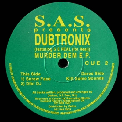 DUBTRONIX FEATURING G E REAL - Murder Dem E.P.