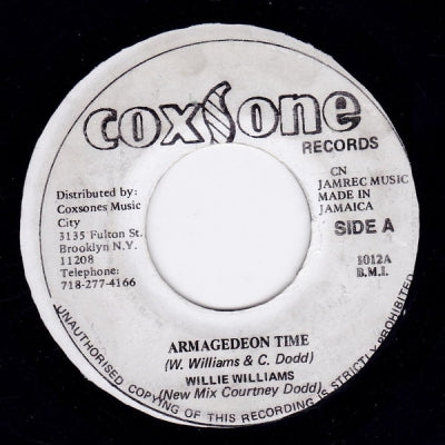 WILLIE WILLIAMS - Armagedeon Time