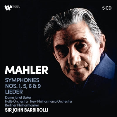 MAHLER* - DAME JANET BAKER*, HALLé ORCHESTRA, NEW PHILHARMONIA ORCHESTRA, BERLINER PHILHARMONIKER, S - Symphonies 1, 5, 6 & 9 / Lieder