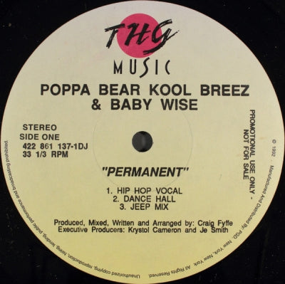 POPPA BEAR KOOL BREEZ & BABY WISE - Permanent / Alright