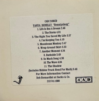 TANYA DONELLY - Beautysleep