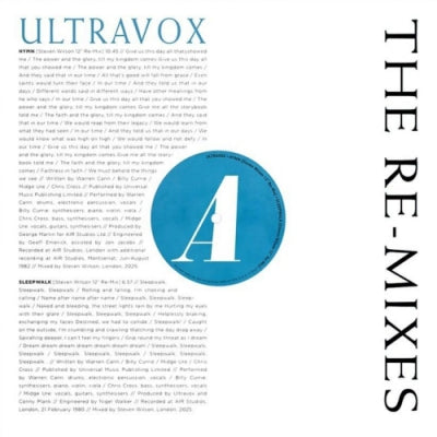 ULTRAVOX - The Re-Mixes