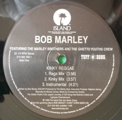 BOB MARLEY FEATURING THE MARLEY BROTHERS & THE GHETTO YOUTHS CREW - Kinky Reggae