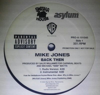 MIKE JONES - Back Then