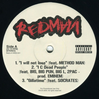 REDMAN - I Will Not Lose
