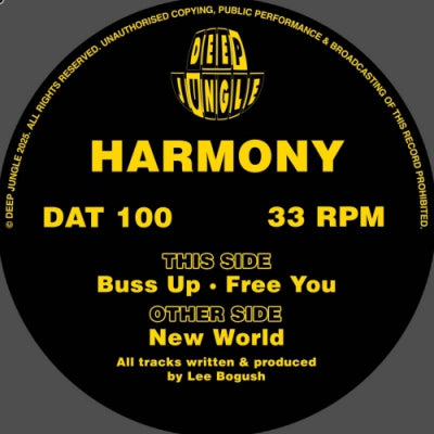 HARMONY - New World / Buss Up / Free You