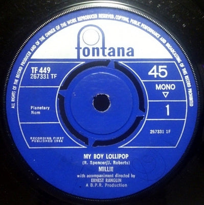 MILLIE - My Boy Lollipop / Something's Gotta Be Done