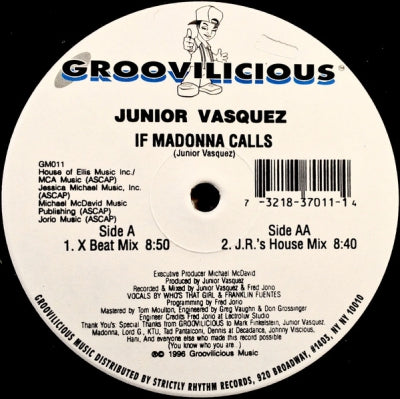 JUNIOR VASQUEZ - If Madonna Calls