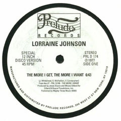 LORRAINE JOHNSON - The More I Get The More I Want