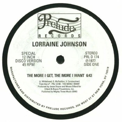 LORRAINE JOHNSON - The More I Get The More I Want