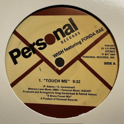 WISH FEATURING FONDA RAE - Touch Me