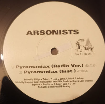 THE ARSONISTS - Pyromaniax/ In Your Town