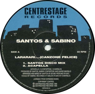 SANTOS & SABINO - Lararari.... (Canzone Felice)