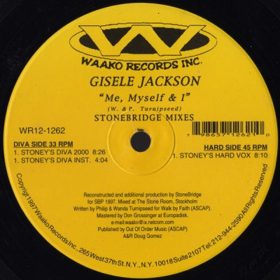 GISELE JACKSON - Me, Myself And I (Stonebridge Mixes)
