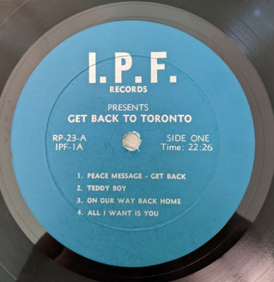 THE BEATLES - Get Back To Toronto
