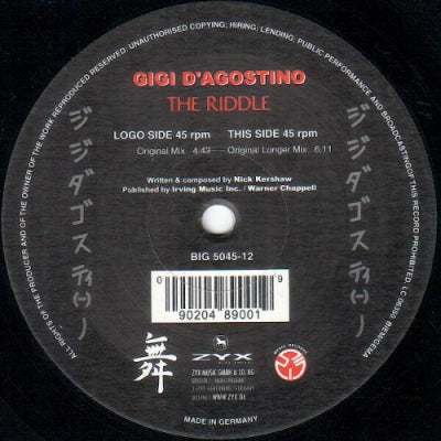 GIGI D'AGOSTINO - The Riddle