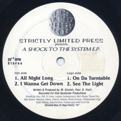 DUB SYNDICATE PRODUCTIONS - A Shock To The System E.P.
